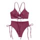 thumbnail image 4 of Traje de baño de 2 piezas para mujer, trajes de baño para mujer, traje de baño de una pieza con estampado de rayas para mujer, bikini, ropa de playa para nadar, traje de baño para mujer, 4 of 5
