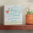 thumbnail image 2 of CounterArt "Sand Surf Sun" Artistic Freestanding Solid Wood Block Sign 3.75” by 3.75”, 2 of 5