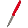 thumbnail image 1 of Meat Red Kitchen Knife - 4\u201d Steak and Vegetable Knife - Razor Sharp Pointed Tip, Straight Edge - Color Coded Kitchen Tools by The Kosher Cook, 1 of 5
