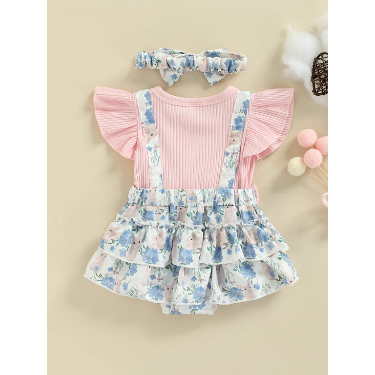  wybzd Newborn Baby Girl Easter Outfit Bunny Romper Onesie  Shorts Set Rabbit Pompoms Tail Bloomer with Headband (Bunny Short Set,0-3  Months) : Clothing, Shoes & Jewelry