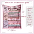 thumbnail image 2 of LHSHID Granddaughter Gifts from Grandma Grandpa Gifts for Granddaughter Granddaughter Gift Ideas to My Granddaughter Christmas Graduation Birthday Valentine’s Day Gift Throw Blanket 40"x50", 2 of 7