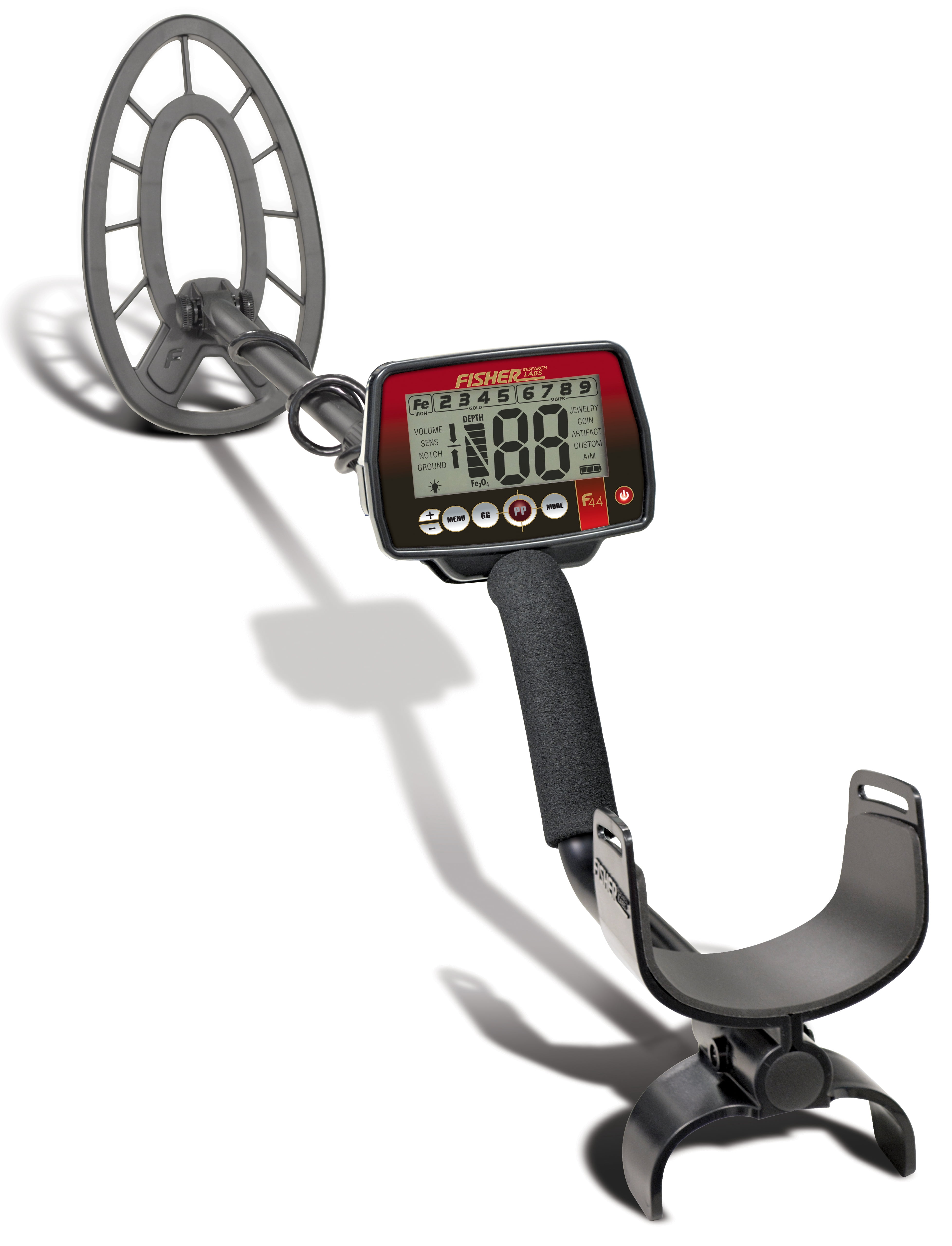 Fisher Research Labs F44 Ultimate Waterproof Multi Purpose Metal Detector, Black