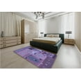 thumbnail image 4 of Ahgly Company Indoor Round Patterned Crocus Purple Area Rugs, 8' Round, 4 of 6