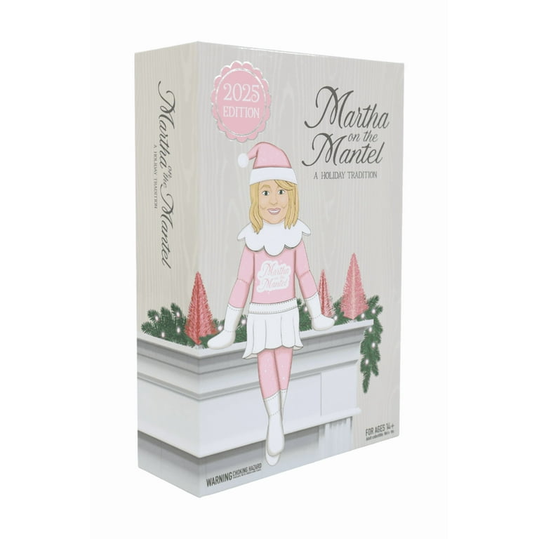 Martha Stewart Martha on The Mantel 10” Christmas Pink Plush