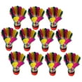 thumbnail image 1 of Colorful Feathers Jianzi Shuttlecock, Environmentally Friendly Rubber Base Training Ball For Junior Players And Amateur, Enhancing Leg Muscle Strength And Body Flexibility In Indoor Outdoor Sports, 1 of 5