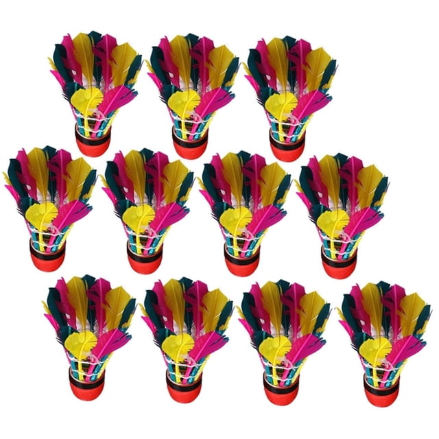 Colorful Feathers Jianzi Shuttlecock, Environmentally Friendly Rubber Base Training Ball For Junior Players And Amateur, Enhancing Leg Muscle Strength And Body Flexibility In Indoor Outdoor Sports