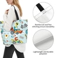 thumbnail image 3 of Balery Cartoon Car Racing Bolsa Tote Estilo Estético con Cremalleras, Bolsa de Hombro, Bolsa de Compras Grande y Plegable, 3 of 8