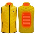 thumbnail image 2 of Busydd Heated Vest for Kids Electric USB Rechargeable Heated Vest Winter Warm Sleeveless Heated Jackets with 3 Heating Levels 2 Heating Zones Fashion Heart Print Zipper Heated Vest with Pockets, 2 of 9