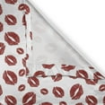 thumbnail image 6 of Ambesonne Kiss Valance & Curtain, Pop Art Lipstick Stain, 55"x30", Ruby and White, 6 of 6