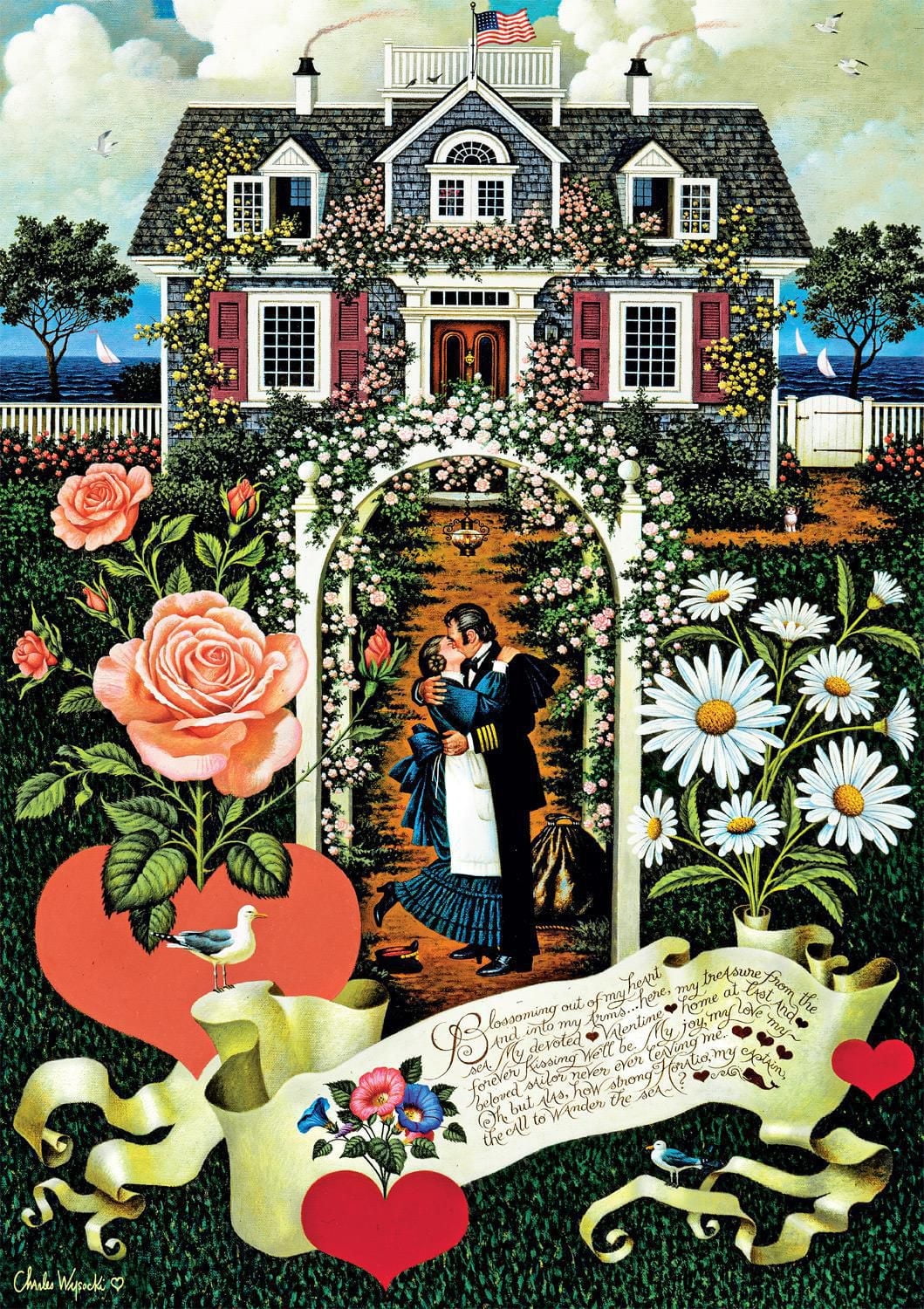 Buffalo Games Le puzzle Charles Wysocki Home is my Sailor en 300 pièces