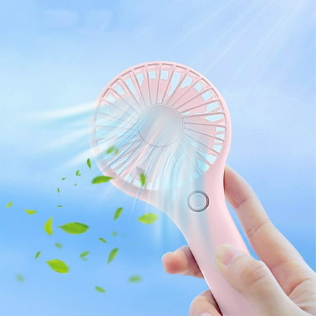 

Iumwxz Flash Deals Handheld Fan Portable Mini Handheld Fan with Usb Rechargeable Battery 3 Speeds to Suit Different People Runs for More Than 3 Hours Suitable for Girls Outdoor Pink