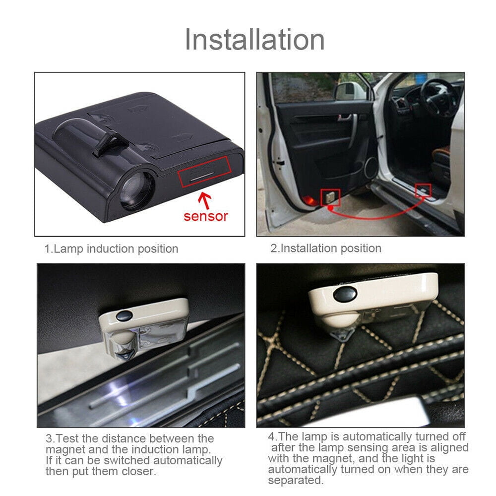 For Detroit Lions Car Door Led Welcome Laser Projector Car Door Courtesy Light Suitable Fit for all brands of cars For Detroit Lions Car Door Led Welcome Laser Projector Car Door Courtesy Light Suitable Fit for all brands of cars