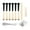 Set 1, variant on Guitar Bridge Hardware Set: ABS Pins, Saddles & Metal Removal Tool for Enhanced Durability