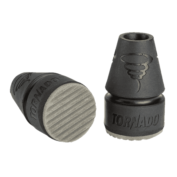 Thomas Fetterman Tornado Rain Cane & Crutch Tips, Fits Shafts of 3/4 to 1 Inch, Black, Pair