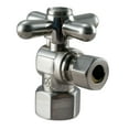 thumbnail image 5 of Westbrass Toilet Wax Ring Kit with Supply Line and 1/2" IPS Cross Handle Angle Stop, Satin Nickel, 5 of 9