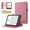 Pink, variant on Case for Amazon Kindle Paperwhite (11th Generation) 2021, Fabric PU Leather Folio Cover Soft TPU Inner Multiple Viewing Angles Stand with Card Slot - Black