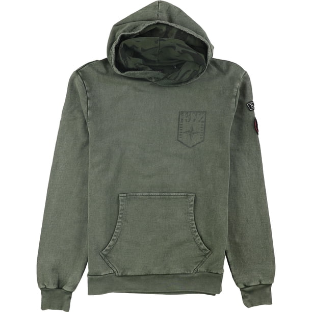 Sudadera con Capucha Buffalo David Bitton para Hombre Diseño Vintage Verde Pequeño