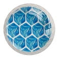 thumbnail image 1 of 4 Pcs Frozen Ice Cubes Blue Art Knobs for Kitchen Cabinet Cupboard Dresser Bookcase Drawer Pulls Handles Round Home Decor, 1 of 8