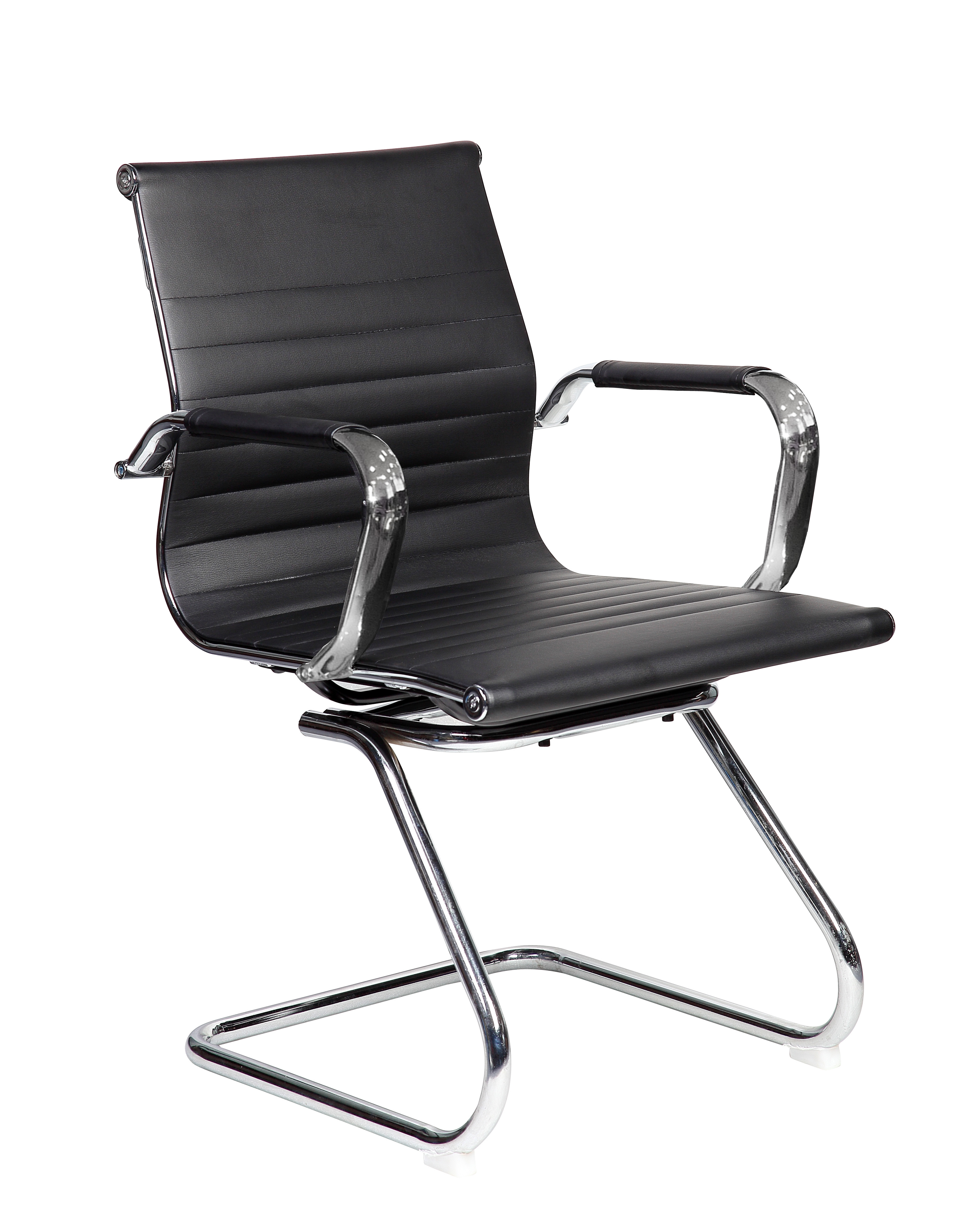 Techni Mobili Modern Visitor Office Chair, Black - image 2 of 8