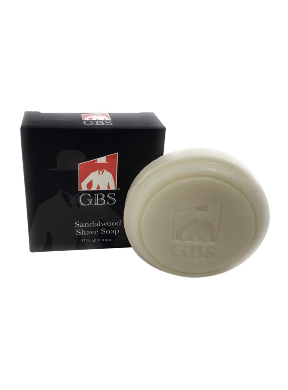 Gbs Shave Soap, Sandalwood, 3 Oz, 2 Pack
