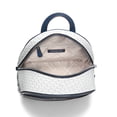 thumbnail image 2 of Michael Kors Women's Rhea Medium Metallic Signature Logo Backpack (Navy), 2 of 3