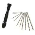 thumbnail image 1 of Taladro de giro de la mano Broca Helicoidal de Aleación de Aluminio con 10 Brocas HSS para DIY Hobby Magideal Taladro de giro de la mano, 1 of 7