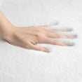thumbnail image 6 of Soft Fluffy Faux Rabbit Fur Area Rugs, Indoor Decor Mat, 3 x 3 Feet, Round White, 1 Pack, 6 of 7