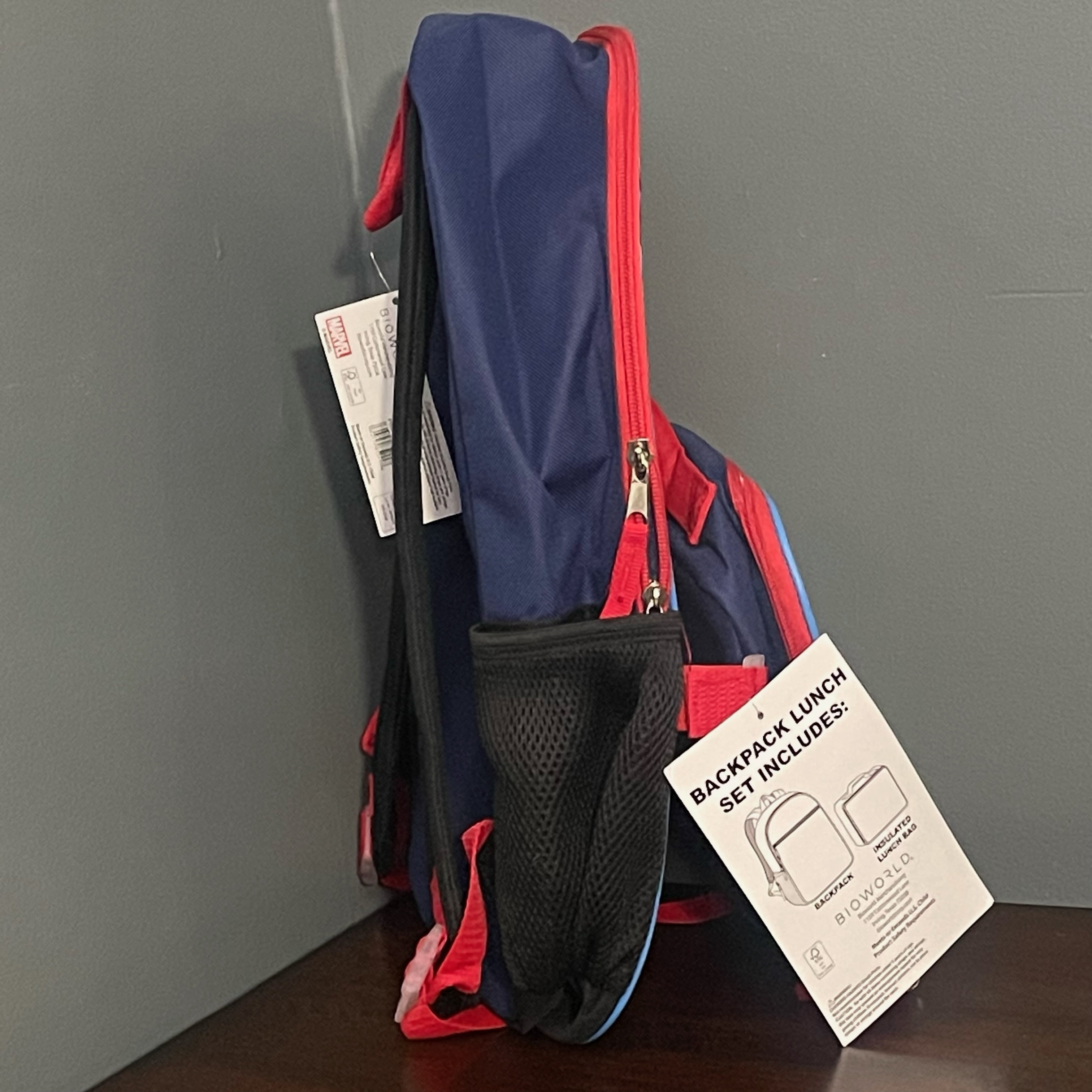 Marvel Avengers 16" Backpack With Detachable Matching Lunch Box