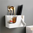 thumbnail image 4 of Household Wall-mounted Chopstick Holder Chopstick Rack Chopstick Holder Home Cage Drain Storage Rack Kitchen Tableware Spoon Storage Box, 4 of 9