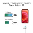 thumbnail image 3 of Mistaha High-Power 65W USB Charging Station with Type-C Port and 5 USB Ports, LED Display, White, US Plug - Ideal for Simultaneously Charging Multiple Devices, 3 of 6