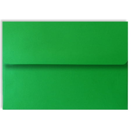 Free Shipping 50 Holiday Green Square Flap A6 (4-3/4 X 6-1/2) Envelopes for 4-1/2 X 6-1/4 Thank Greeting Cards Invitations Photos Birth Announcements Showers Christening Wedding By