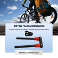 thumbnail image 2 of Manillar Plegable Manillar de Bicicleta Eléctrica Plegable de 90 Grados para Scooter Eléctrico Negro Rojo 25 mm, 2 of 5