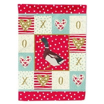 Carolines Treasures CK5283GF 11 x 0.01 x 15 in. Rouen Duck Love Flag Garden Size