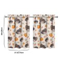 thumbnail image 4 of Fall Kitchen Curtains 36 Inch Short - 2 Panel Set, Autumn Harvest Print, Rod Pocket Window Treatment for Thanksgiving, Farmhouse, Cafe, Living Room - Machine Washable, 4 of 4
