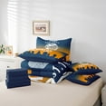 thumbnail image 4 of Erosebridal Soccer Lover Bed in a Bag Queen size, American Football Bed Set, Eat Sleep Reversible Bedding Queen Size, Super Cozy Bedroom Decoration, 7pcs, 4 of 6