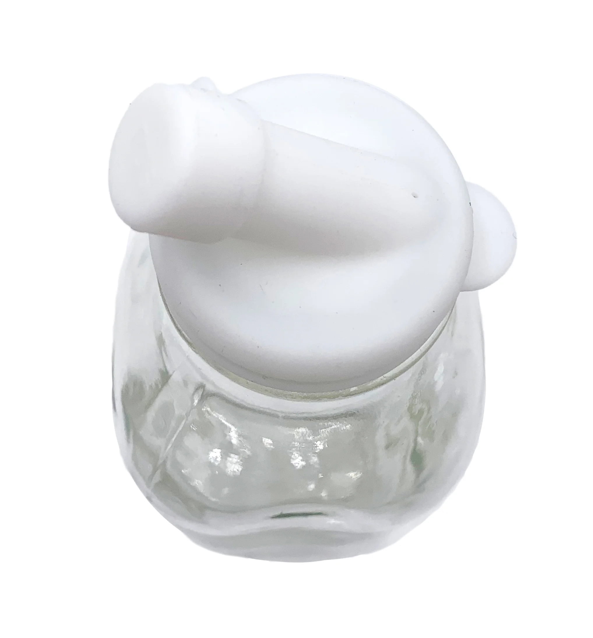The Dairy Shoppe 2 qt Heavy Glass Milk Bottle with Handle & Cap 64 oz 1/2 Gal
