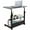Modern Black, variant on Adjustable Height Mobile Computer Desk for Small Space Rolling Writing with Wheels Corner Home Office Study Portable Bedrooms Work Desk Standing Desk