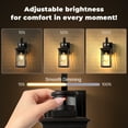 thumbnail image 4 of Motion Sensor Outdoor House Lights Wall Mount with GFCI Outlet, Oil-Rubbed Bronze with Gold Trim Farmhouse Exterior Lighting Fixtures for Porch, Garage, 100% Aluminum, 4 of 11