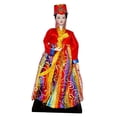 thumbnail image 1 of Muñeca Hanbok coreana, figura de kimono de Geisha, muñeca Vintage asiática antigua, artesanía tradicional para regalos, estante de mesa para coche Estilo 14, 1 of 8
