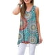 thumbnail image 1 of Qarigey Chaleco de mujer Camiseta sin mangas bohemia con cuello en V Chaleco de mujer Camiseta casual Prendas para la parte del cuerpo orquidea sol M, 1 of 6