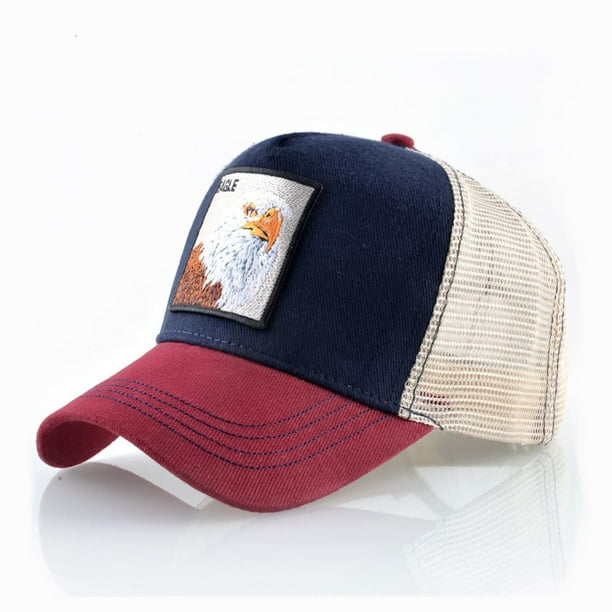 Men's Snapback Caps Summer Breathable Baseball Cap Women Cool Streetwear Wolf Embroidery Trucker Bones Unisex Hip Hop Hats Male Gao Jinjia LED
