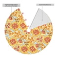 thumbnail image 2 of Sikiie Cute Pizza In Various 30-48 inches {designName} Print Christmas Tree Skirt Snowman Xmas Tree Skirt with Edge Christmas Decorations for Holiday Party48", 2 of 7