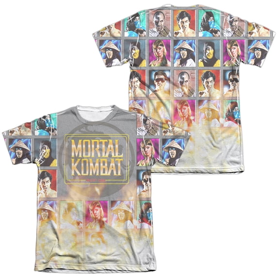 Mortal Kombat Klassic - Choose Your Fighter (Front/Back Print) - Short Sleeve Shirt - XX-Large