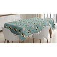 thumbnail image 1 of Ambesonne Pig Tablecloth Rectangular Table Cover, Doodle Pig Boar Oak Twig, 60"x84", Multicolor, 1 of 3