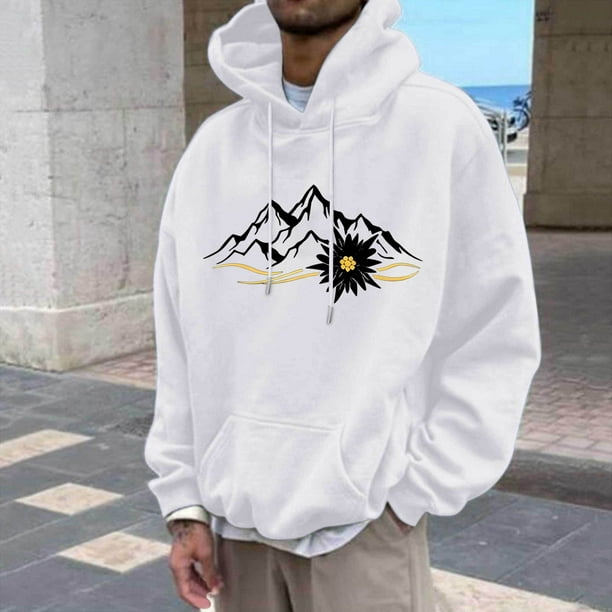 WILLBEST Sudaderas para Hombre, Otoño e Invierno, Talla Grande, sin Capucha, Moda, Prenda Superior, Sudadera De Gran Tamaño con Cuello Redondo Chica