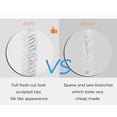 thumbnail image 4 of 6' Artificial Christmas Tree Premium Spruce Hinged with Metal Stand Eco-Friendly Xmas Pine Tree White, 4 of 6