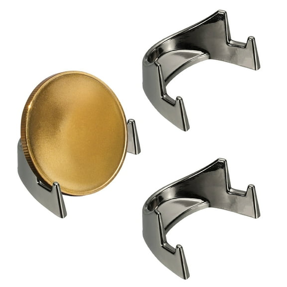 Coin Display Stands, 3Pcs Mini Coin Easel Presentation Holder for Silver Dollar Collectors Collection Supplies, Bright Black