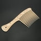thumbnail image 3 of Peine para el cabello con aceite: peine de madera para peluquería con aceite retro para hombres, peine de peinado de dientes grandes y anchos portátiles, 3 of 5