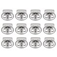 thumbnail image 1 of Unique Bargains 12Pack Alloy Spring Cord Lock Ends Toggle for Shoelaces Bright Silver 17x15mm, 1 of 5