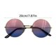 thumbnail image 5 of Gafas de sol Qarigey Elegante sombrilla creativa Diseño especial Retro Marco de metal Rosa Azul, 5 of 6